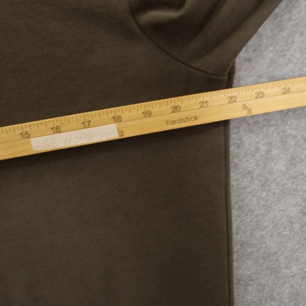 Ted Baker Sweater Mens Large Brown Knit Pullover Long Sleeve Mock Neck 1/4 Zip